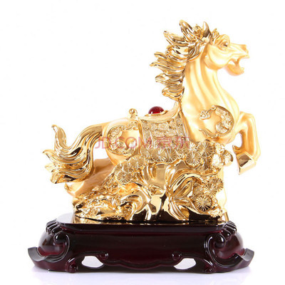 立馬發(fā)財(cái) 酷寶禮坊MRJ-034金馬擺件的工藝價(jià)值與文化寓意