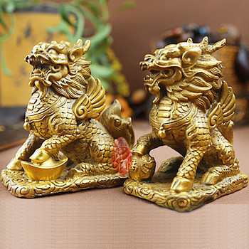 興潤閣開光純銅麒麟 風(fēng)水饋贈(zèng)與家居美學(xué)的完美交融